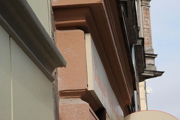 Oznakowanie baru kanapkowego Ciabatta we Wrocławiu przy ulicy Norwida