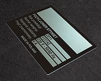 Aluminiowa tabliczka do pozycjonera etykiet