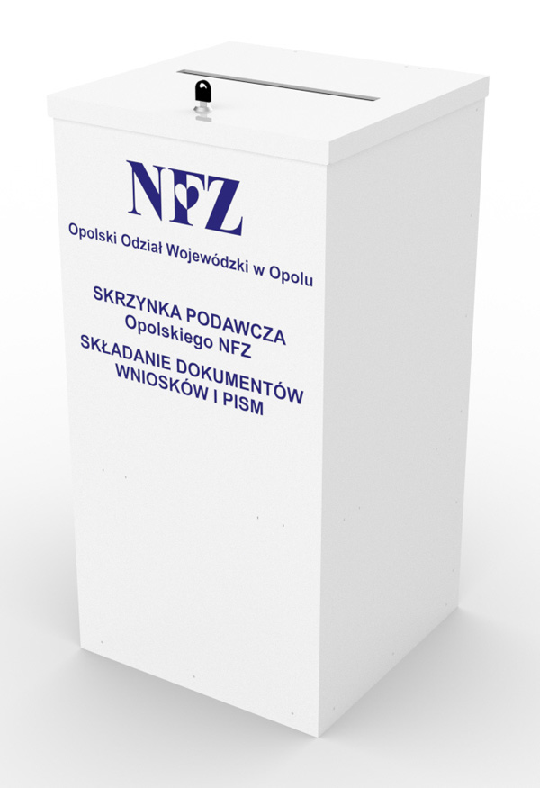 Skrzynka podawcza - urna na dokumenty dla NFZ